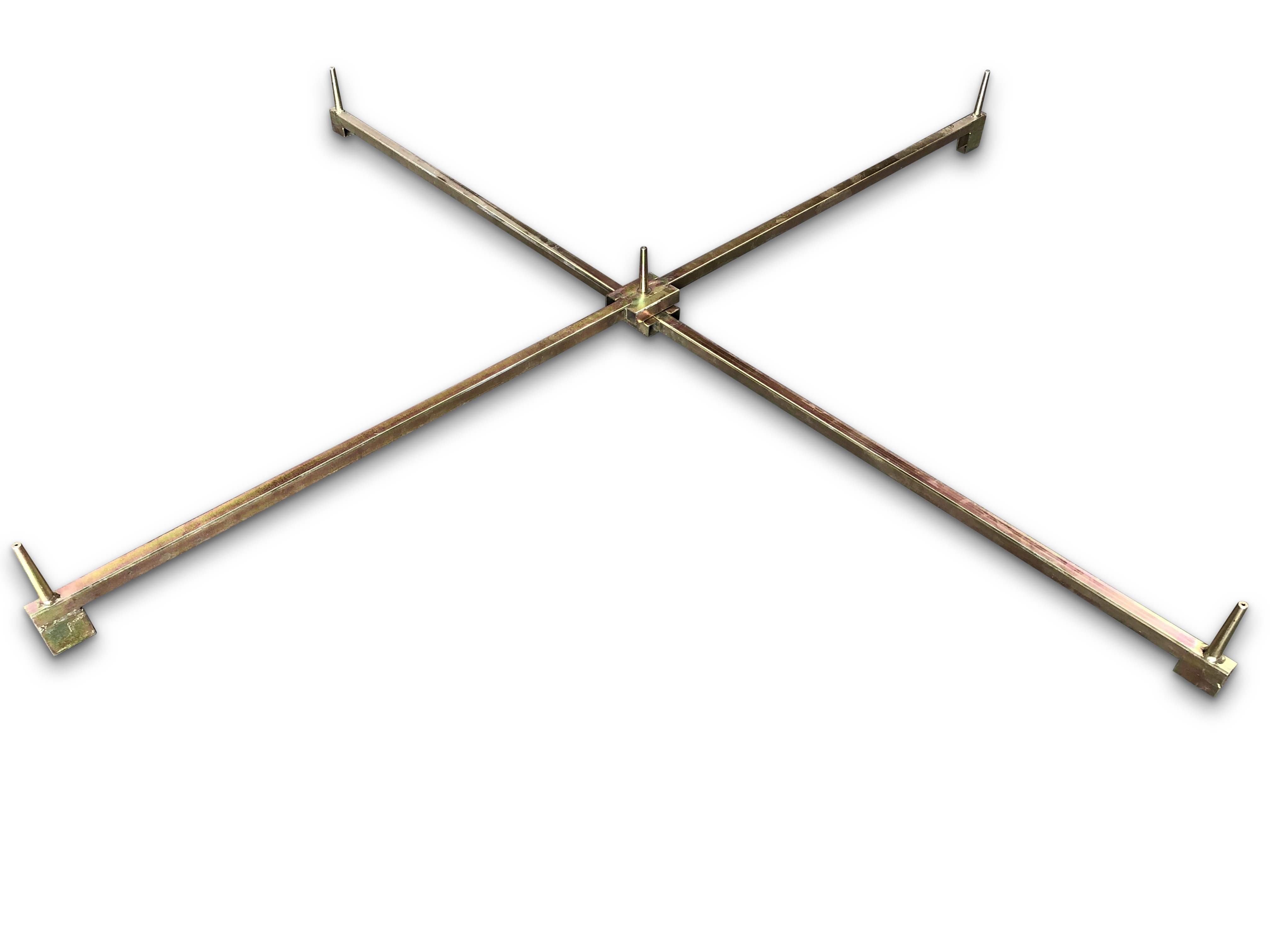 Scherenständer für 5 Bäume (2 x 2 m), gelb verzinkt