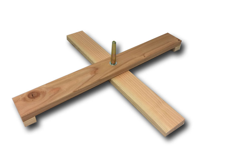 Einzelständer Fichte, 78cm, klappbar mit Gewindedorn (Bausatz)-Copy