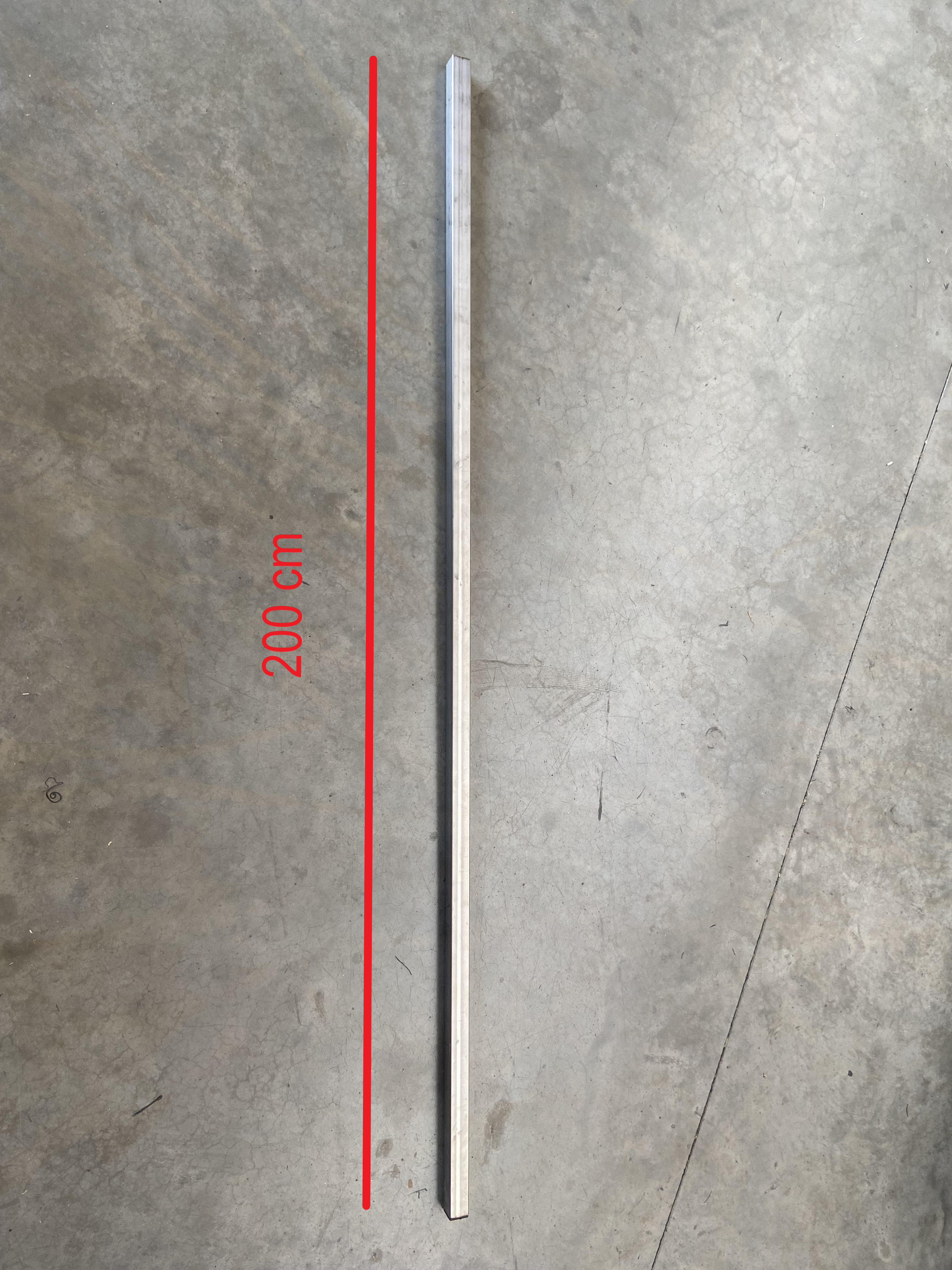 Edelstahlstange, 200 cm