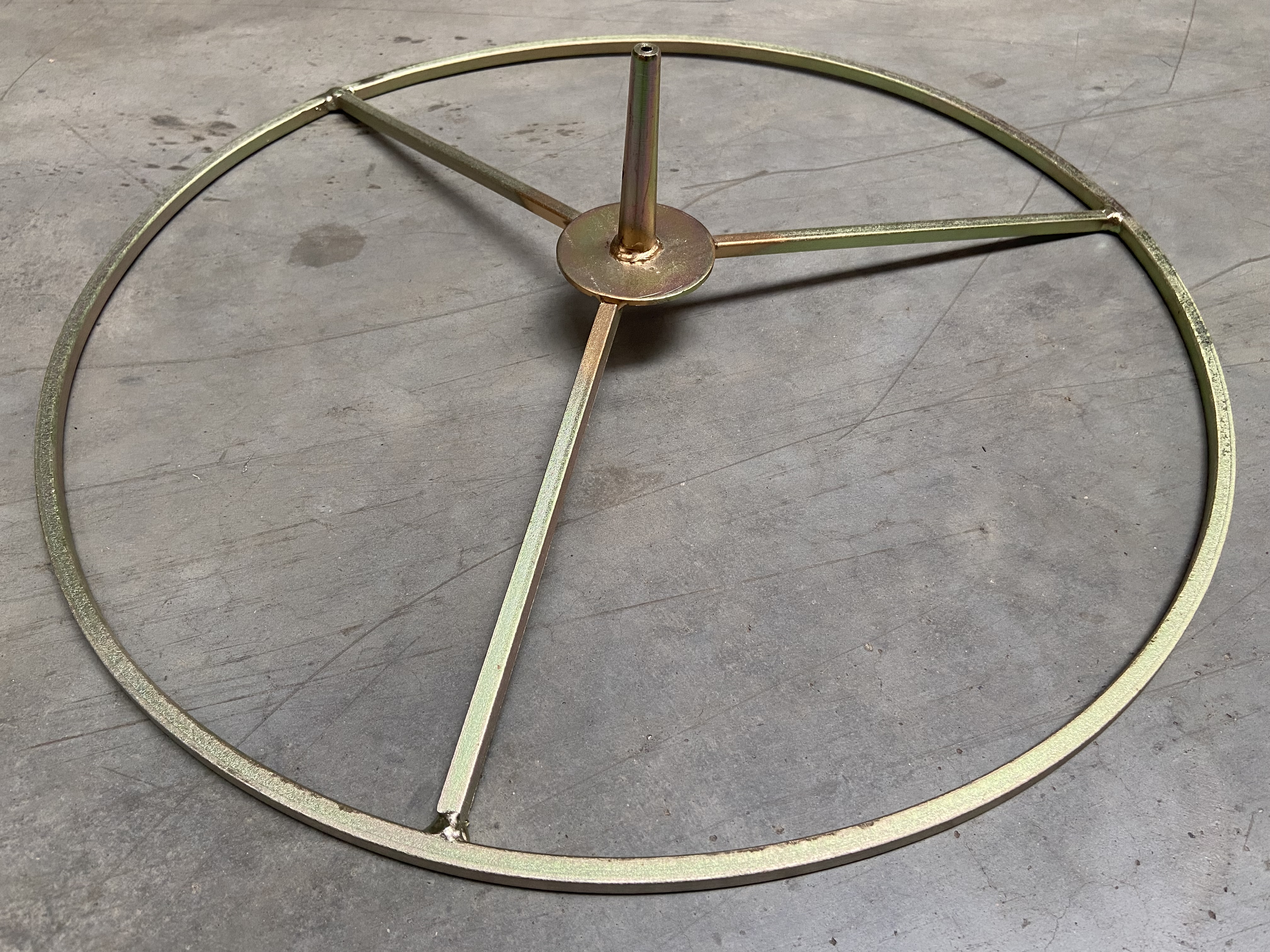RESTPOSTEN Ringständer (39 cm), gelb verzinkt