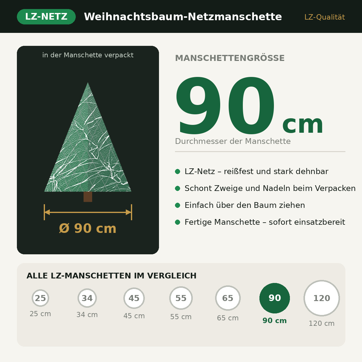 Easynet LZ PB, Ø 90 cm (1.000 m)