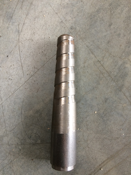 Dorn mit Gewinde roh, festsitzend, 83mm